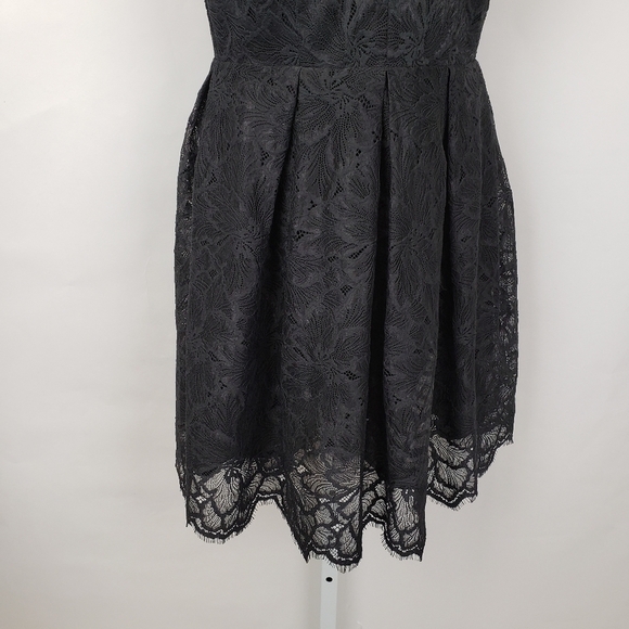 H&M black lace cocktail dress size 4 - Picture 3 of 7